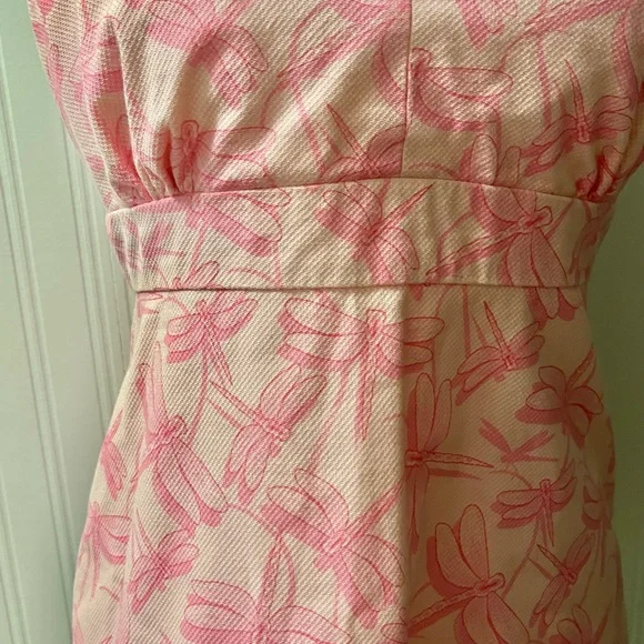 Vineyard Vines Pink Halter Top with Dragonfly Design - Picture 2 of 8